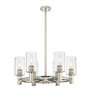Polished Nickel Finish - Clear Glass Shade