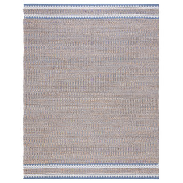 Safavieh Vintage Leather Collection NF874M Rug, Natural/Blue, 8' X 10'