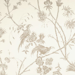 Le Jardin: Taupe - Wallpaper