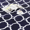 Lattice Area Rug Plush Throw Carpet Mid-Century Modern DesignTextured Backing