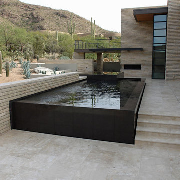 Desert foothills contemporary pool