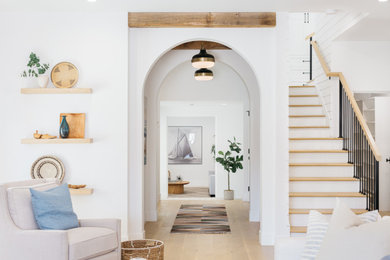 Example of a mountain style hallway design in Los Angeles