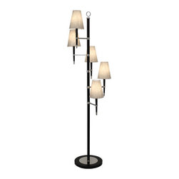 Jonathan Adler Ventana Spiral Floor Lamp Nickel - Floor Lamps