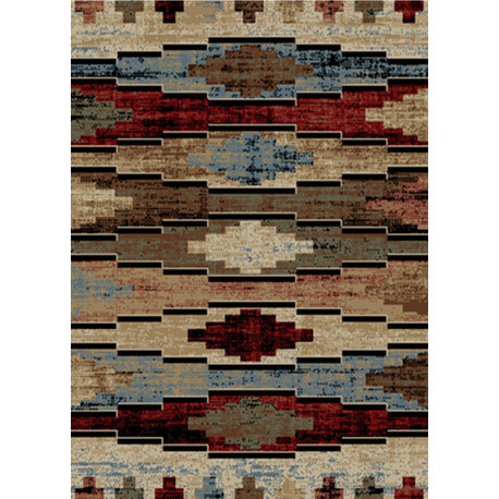 American Destination Cross Plains Multi Lodge Area Rug, 2'3"x3'3"