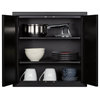 Summit CAB18TALL 18"W X 18"H Double Door Base Cabinet - Black