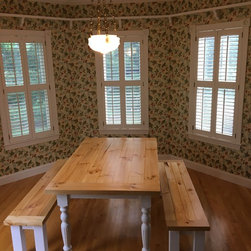 Natural Pine with Painted Base - Dining Sets
