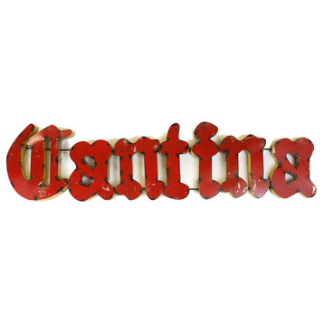 "Cantina" Recycled Metal Sign