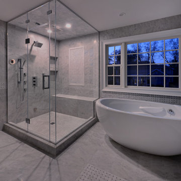 Transitional brick house
