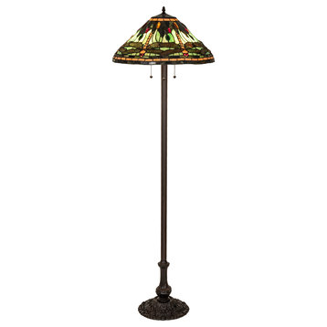 60 High Tiffany Dragonfly Floor Lamp