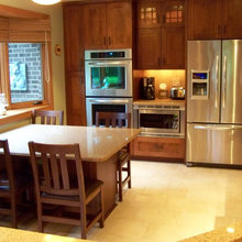 light granite medium cabinets