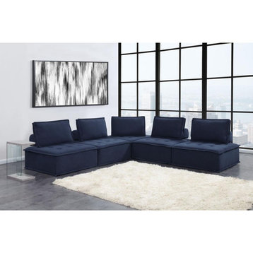 Picket House Furnishings Cube Modular Seating 5PC Sectional
