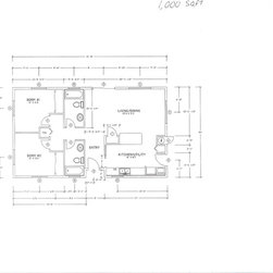 1000sqft. Woodbridge Floor plan - Building Materials