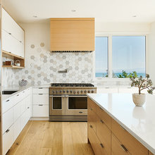 Kitchen 2 Modern/Wood Cabinets and Tile Floor