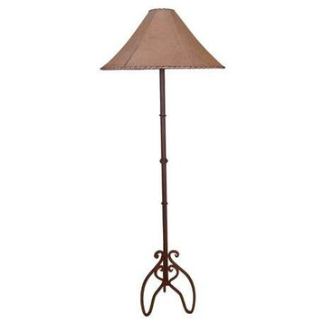 52" Rusted Iron Floor Lamp