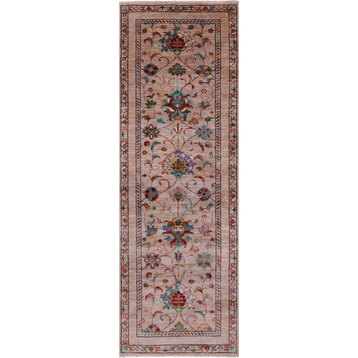 Runner Hand-Knotted Persian Tabriz Wool Rug 2' 9" X 8' 3" - Q16407