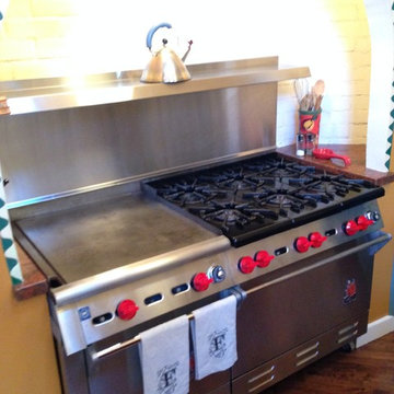 30 years old WOLF gas range restoration and repair in Beverly Hills, CA