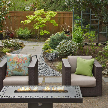 Mid Century Hardscape Patio Upgrade - Raleigh Hills, OR