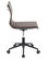 Masters Industrial Task Chair With Black Base, Espresso Faux Leather