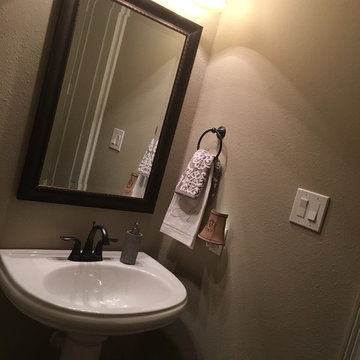 Powder Room Redesign - Builder Grade to One of a Kind!