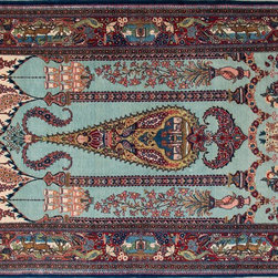 Antique Persian Kashan rug 4'3 X 6'10 - Area Rugs