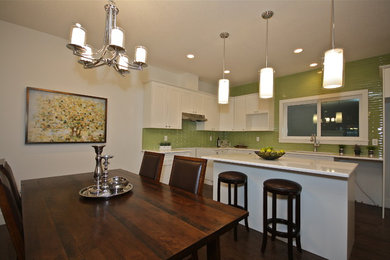 Example of a trendy home design design in Edmonton
