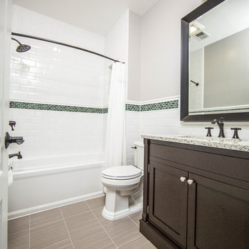 Coordinating Bathroom Remodel for Two Boys