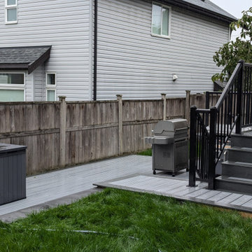 Composite Deck and Porcelain Patio