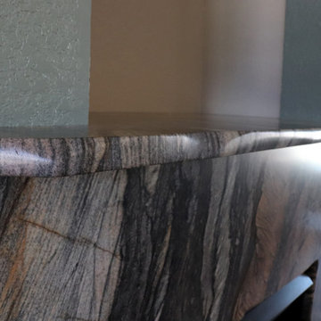 Cozy Fireplace Renovation- Sandaluz Leathered