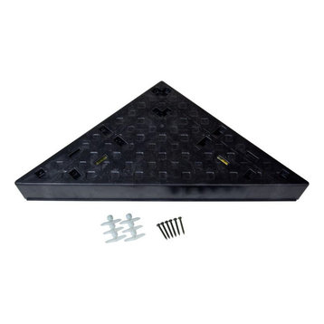 Goof Proof Ready to Tile Shower Corner Seat Shelf Foot Rest Bathroom Bench