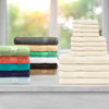 Superior 12-Piece 100-Percent Egyptian Cotton Black Towel Set