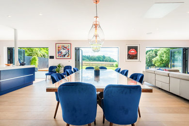 Dining room in London.