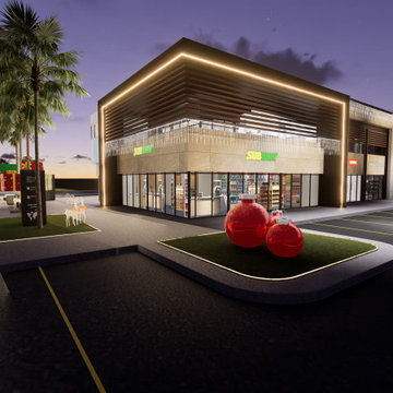 Retail and Restaurant Rendering - Starbucks, QSR and Storefronts