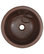 Newton 14" Dual Mount Copper Bathroom Sink With Leaf Design