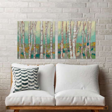 Kaleidoscope Birches Diptych