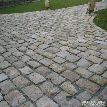 Stone Pavers – Antique, Reclaimed Limestone ‘Cobble Stone’ pavers