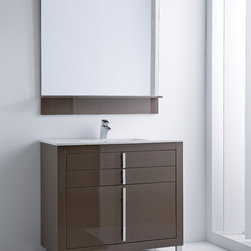 Macral Global Group - Macral Roma 39 and 1/4 inches.Bathroom Vanity. Taupe. - Bathroom Vanities And Sink Consoles