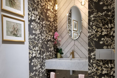 Trendy powder room photo in Other