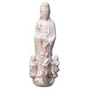 Chinese White Porcelain Kwan Yin Goddess of Mercy Statue
