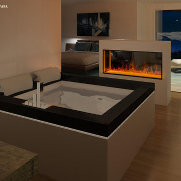 DORMITORIO CON CHIMENEA