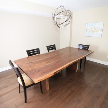 Black walnut dining table