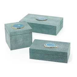 Regina-Andrew Design Shagreen Boxes - Home Decor