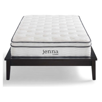 Jenna 8" Twin Innerspring Mattress, White