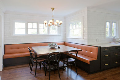 Inspiration for a transitional dining room remodel in Other