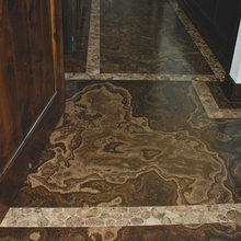Petoskey Stones with Dunes Brown Limstone