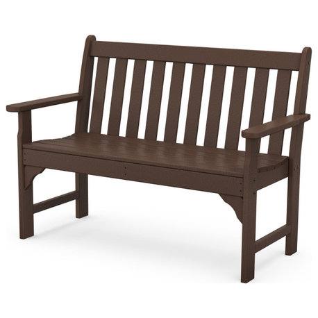 Polywood Vineyard 48" Bench, Mahogany
