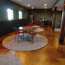 Acid wash concrete