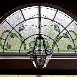 Green Vines - Stained Glass Panels