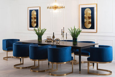 Como Black Extending Dining Table