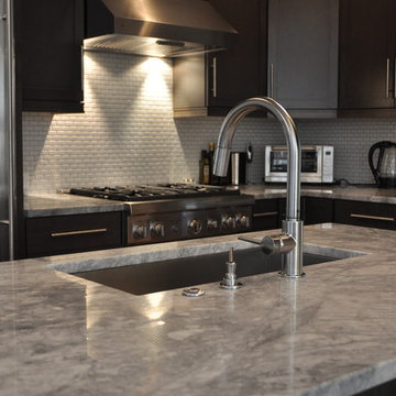 Super White Marble Kitchen Remodel