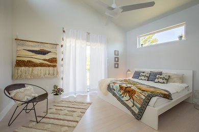 Example of a trendy bedroom design in Portland